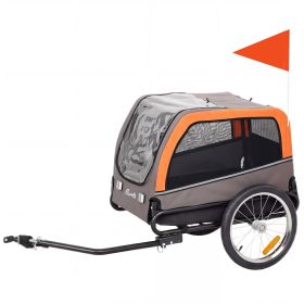 Dog Bike Trailer, Pet Cart Bicycle Carrier with 2 Entrances Dog Bike Trailer, Pet Cart Bicycle Carrier with 2 Entrances